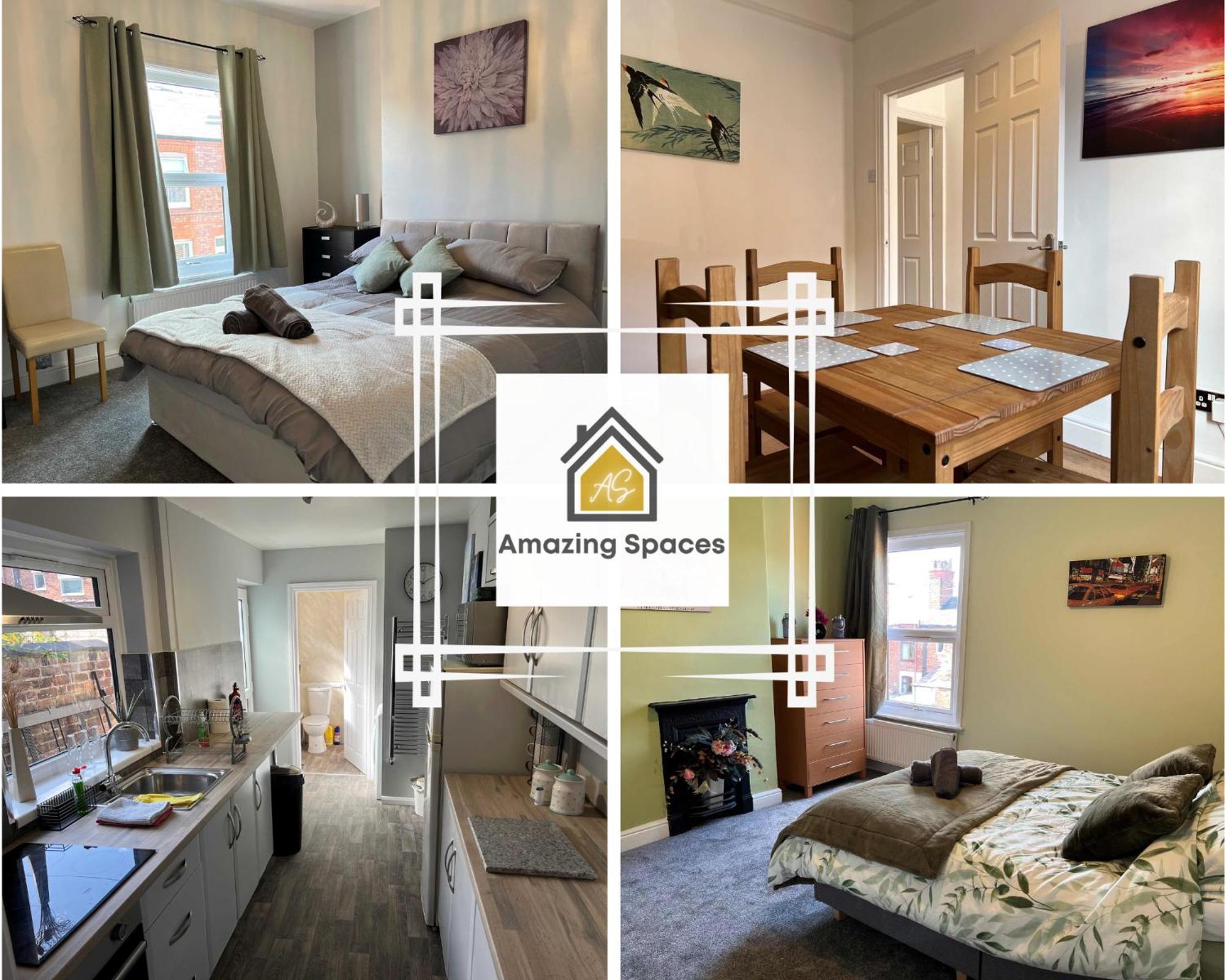 Spacious 2-Bedroom House In Stockton Heath With Free Wifi By Amazing Spaces Relocations Ltd Warrington  Eksteriør billede